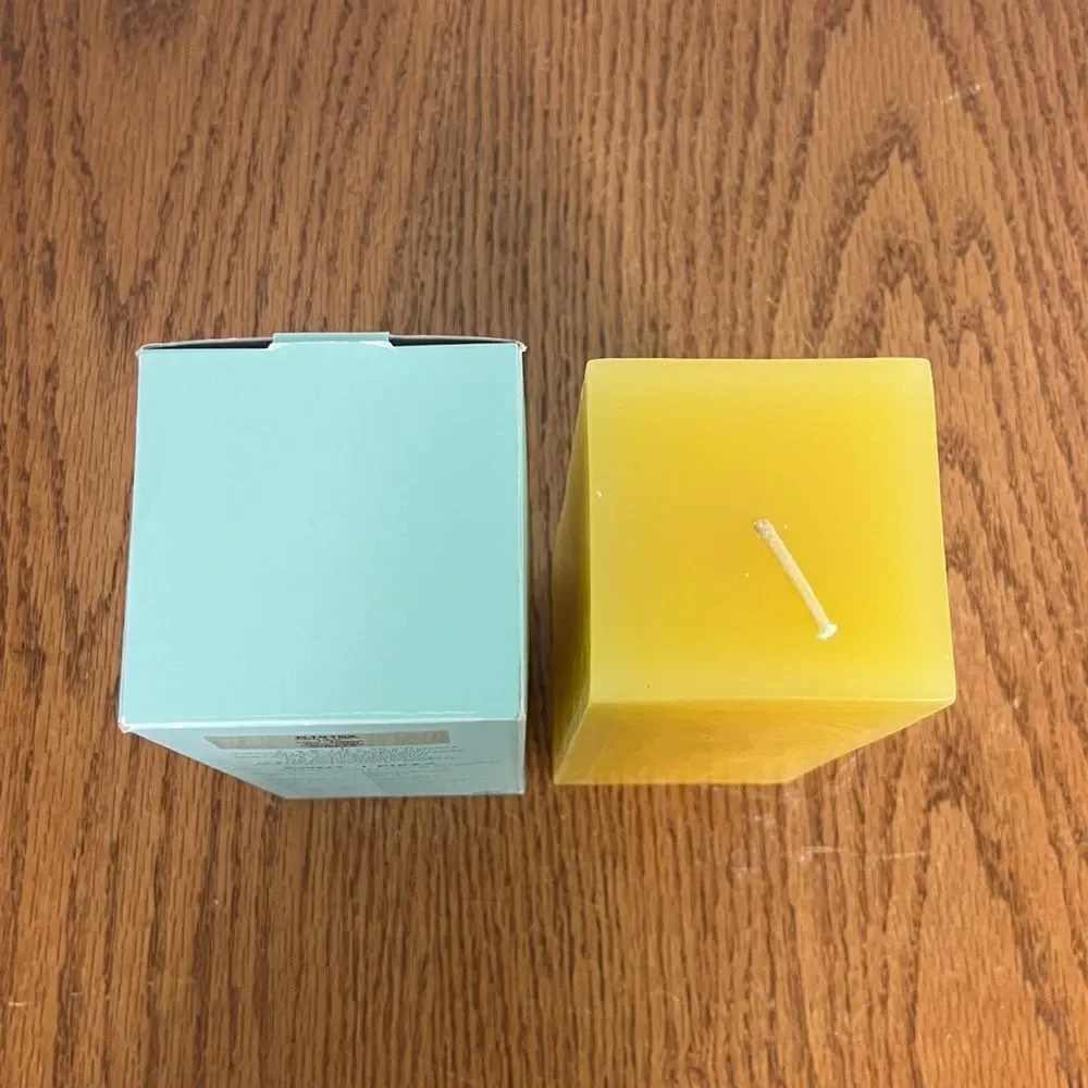 PartyLite Yuzu & Lime 3x9 Square Pillar New in box